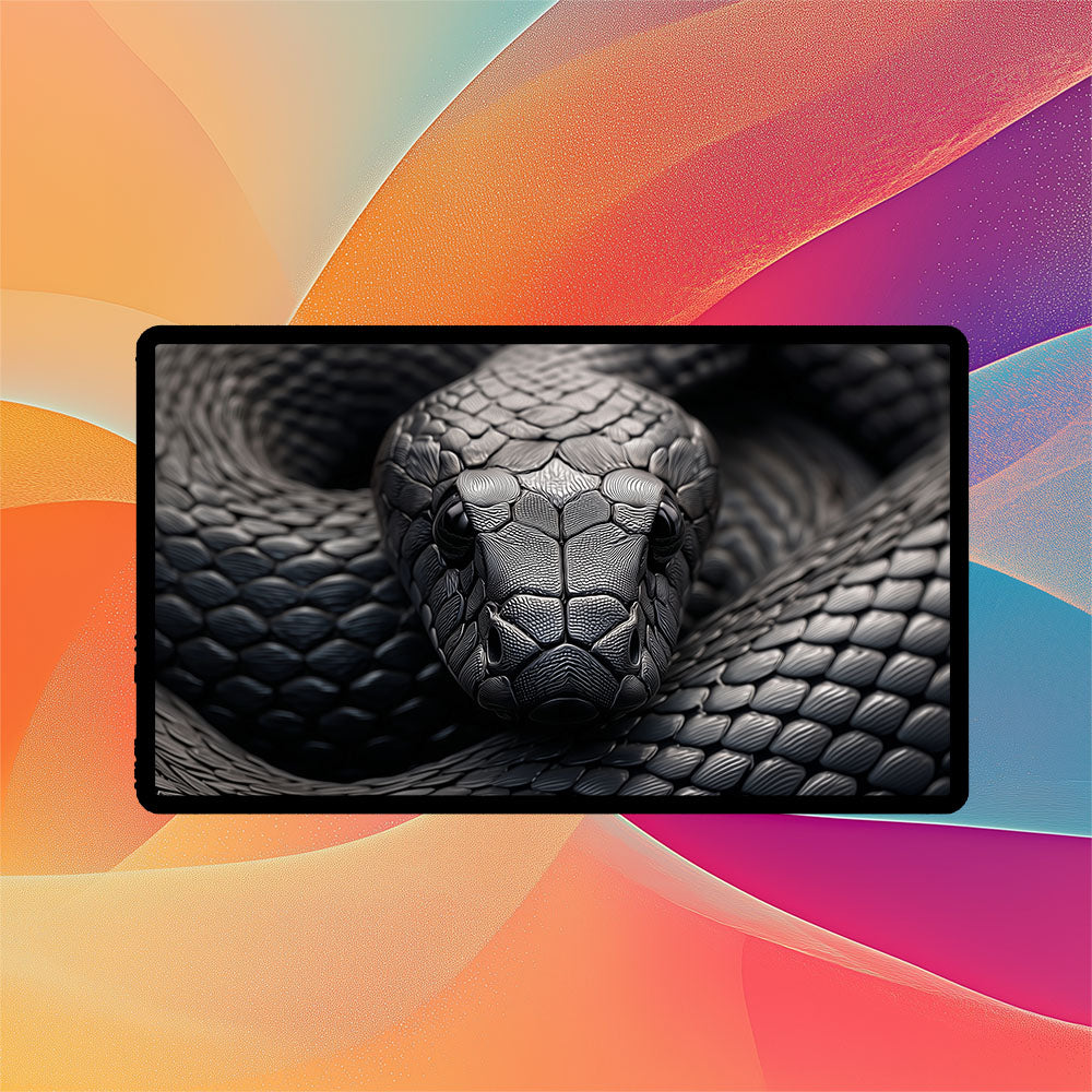 Black Mamba TCG Playmat | TCG Playmat | Fierce Reptile Playmat No Zones Option