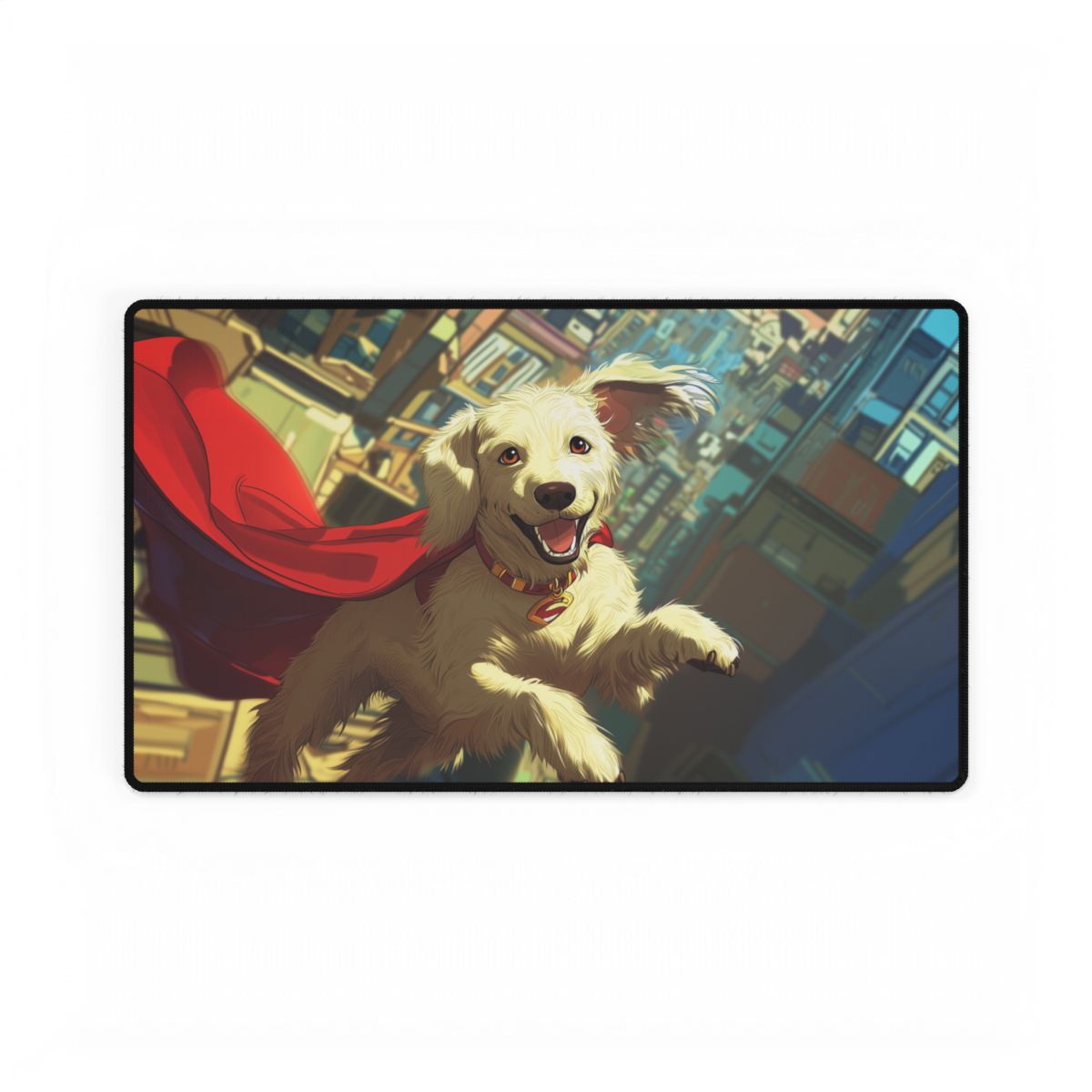 Krypto Playmat | TCG Playmat | Cute Superdog No Zones Option | 24x14 | 22x12 | 32x16 Sizes