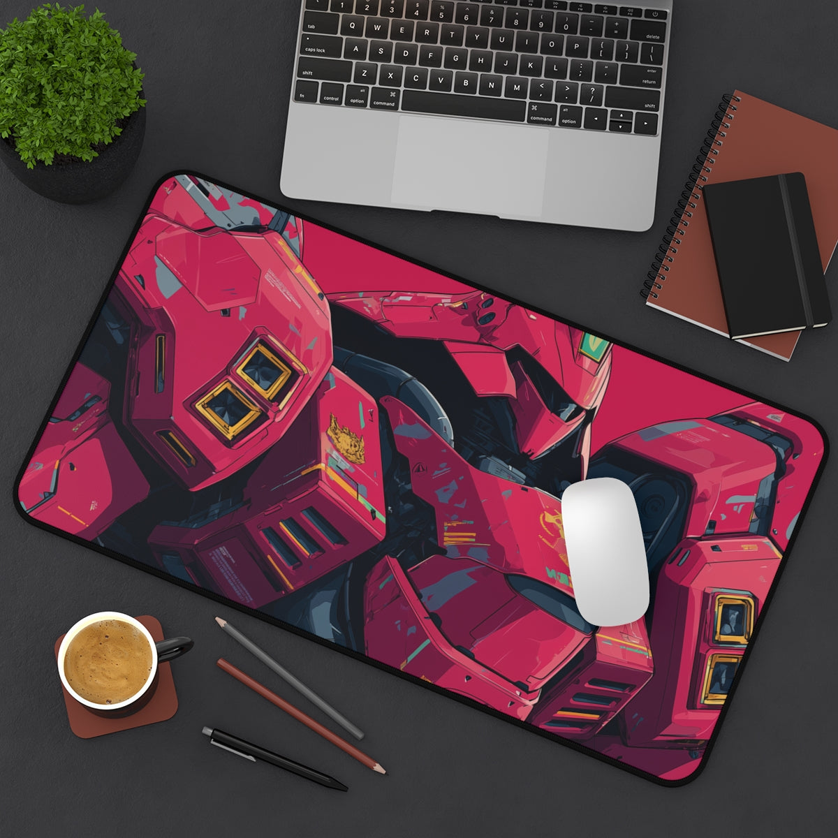MSN-04 Sazabi Playmat | Gundam TCG Playmat | Iconic Mobile Suit with Zones Option | 24x14 | 22x12 | 32x16 Sizes