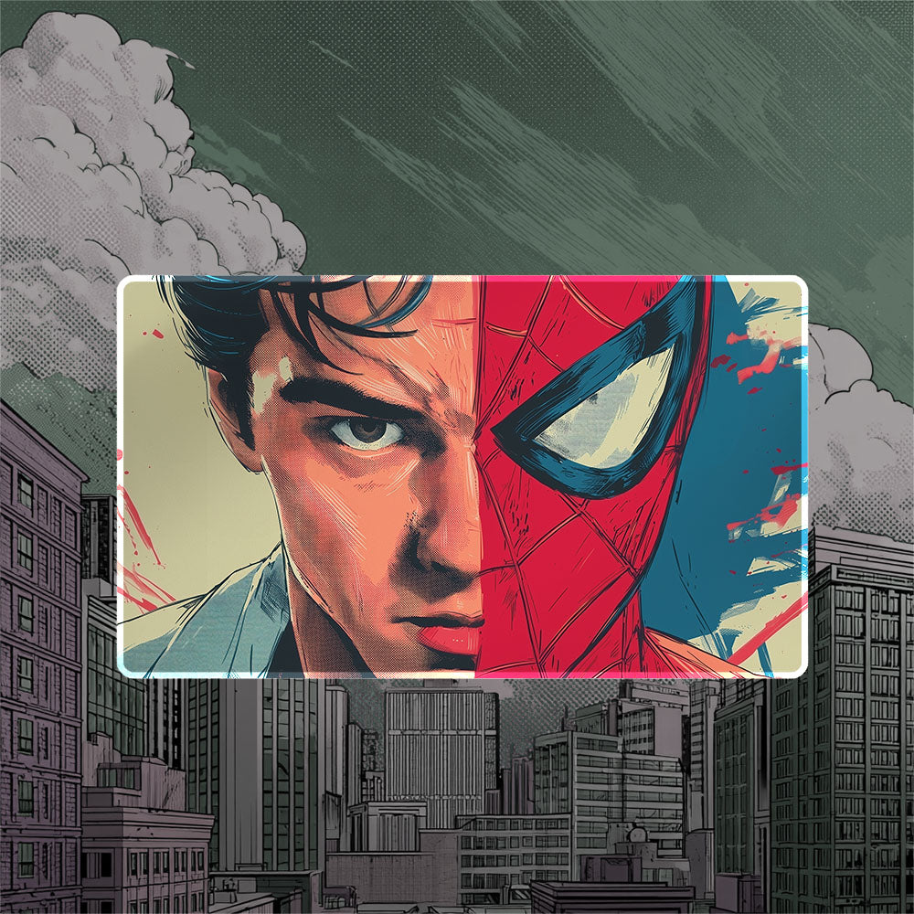 Peter Parker Spider-Man Playmat (Borderless) | Magic the Gathering Playmat