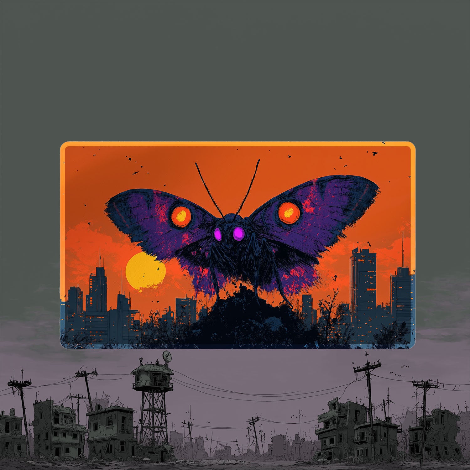 Magic the Gathering Playmat The Wise Mothman Playmat TCGPLaiMATS Magic the Gathering Playmat The Wise Mothman Playmat TCGPLaiMATS