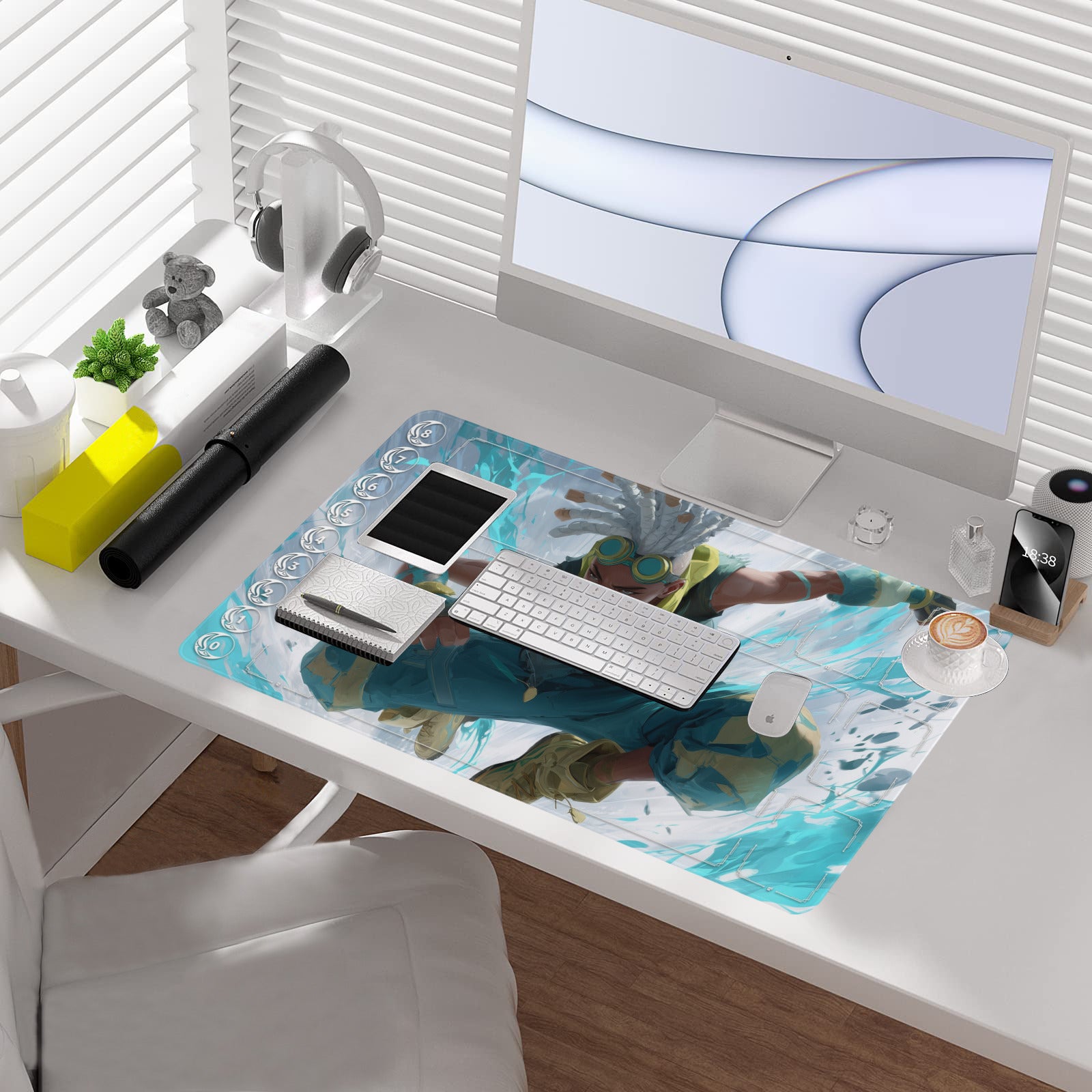 Ekko Playmat (Borderless) | Riftbound League of Legends Playmat