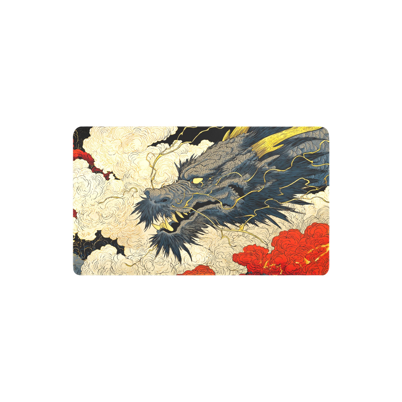 Dragon Ukiyo-e Playmat (Borderless) | TCG Playmat