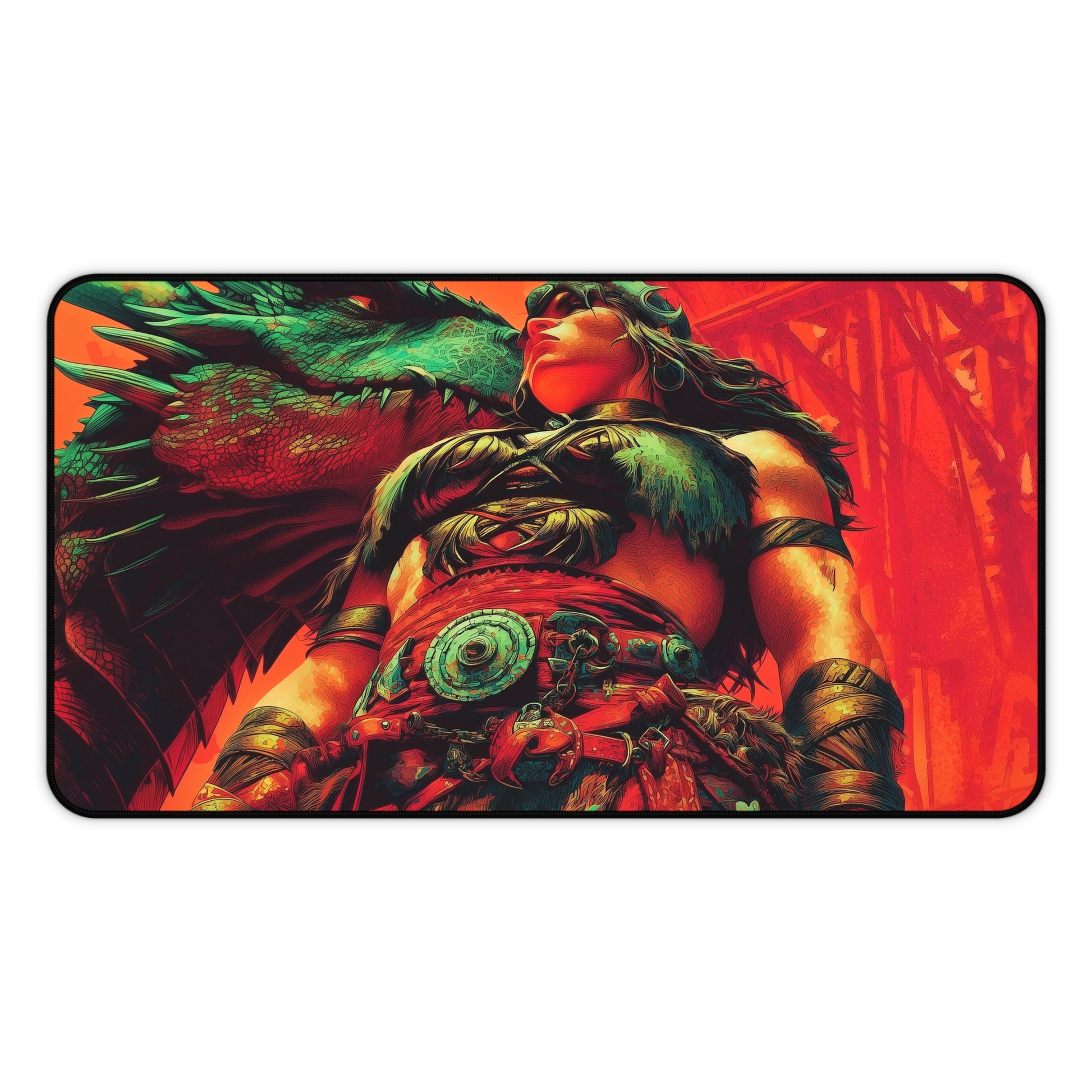 Magda, Brazen Outlaw Playmat | Magic the Gathering Playmat | Iconic Dwarf Playmat with Zones Option | 24x14 | 22x12 | 32x16 Sizes
