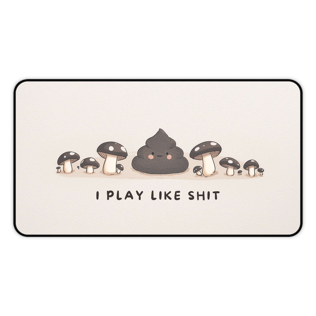 I Play Like Shit Funny Playmat | Magic the Gathering Playmat | Gag Gift for Card Players with Zones Option | 24x14 | 22x12 | 32x16 Sizes