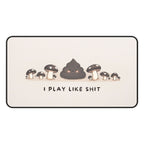 I Play Like Shit Funny Playmat | Magic the Gathering Playmat | Gag Gift for Card Players with Zones Option | 24x14 | 22x12 | 32x16 Sizes