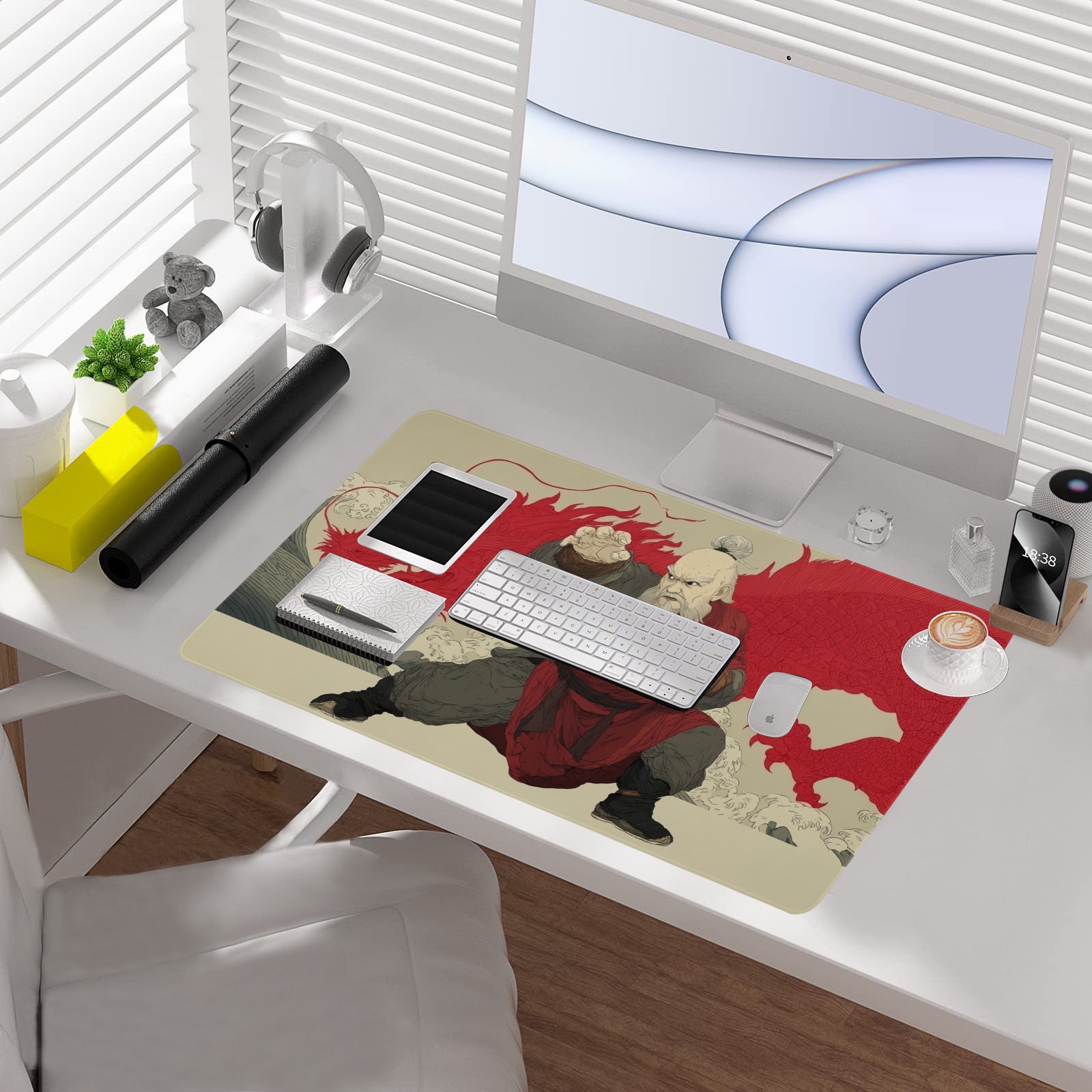 Iroh Dragon of the West Playmat (Borderless) | Ukiyo-e Playmat | Magic the Gathering Playmat