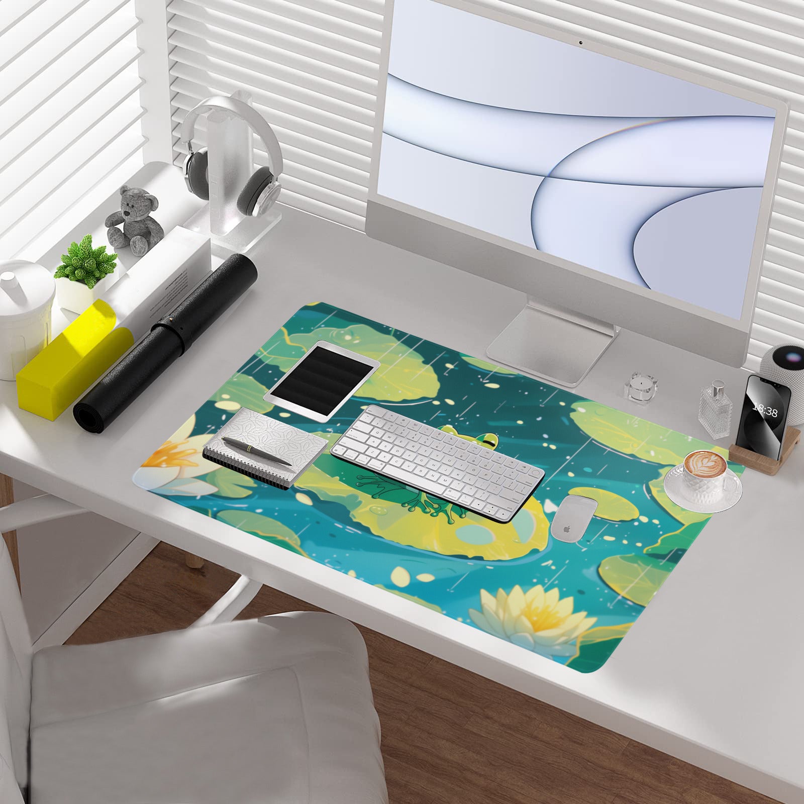 Kawaii Frog Playmat (Borderless) | TCG Playmat