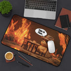 This Is Fine Playmat | Magic the Gathering Playmat | Meme-Inspired Funny Playmat with Zones Option | 24x14 | 22x12 | 32x16 Sizes