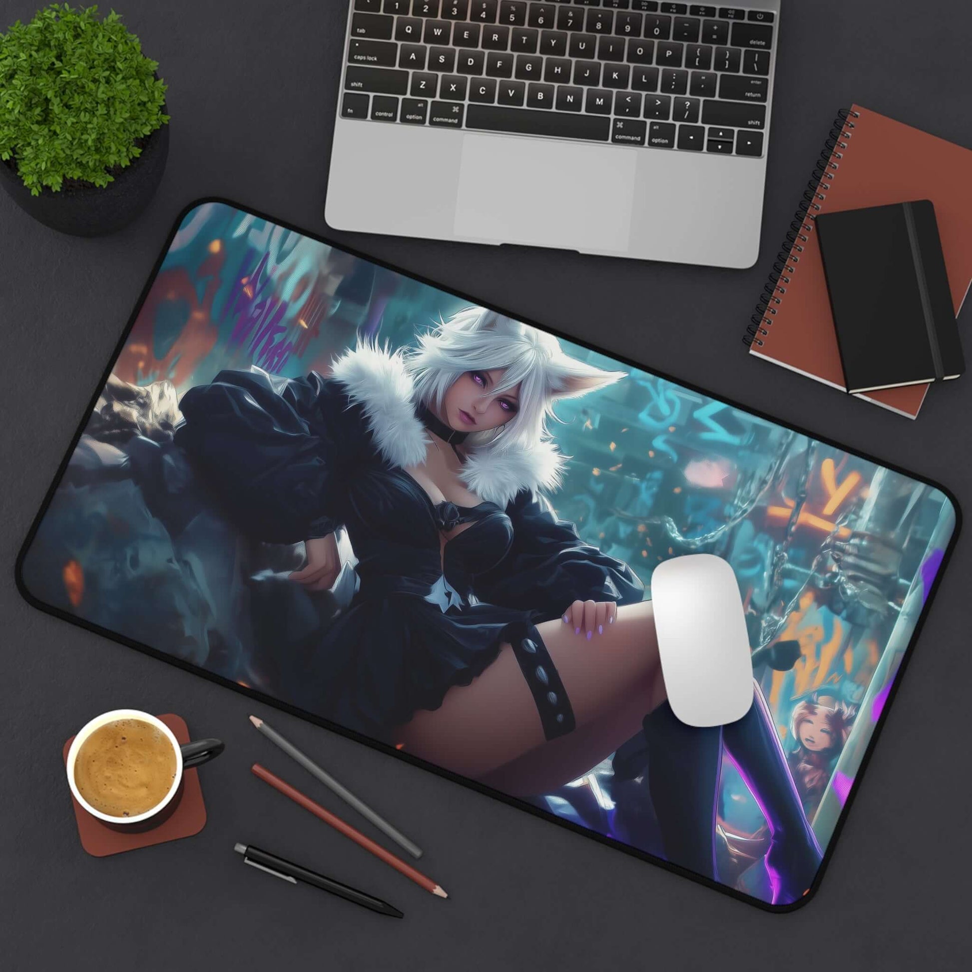 Y’shtola Playmat | Final Fantasy Playmat | Iconic Fantasy Sorceress Playmat with Zones Option | 24x14 | 22x12 | 32x16 Sizes
