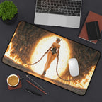 Underworld Breach Playmat | Magic the Gathering Playmat | Fiery Demon Fantasy Playmat with Zones Option | 24x14 | 22x12 | 32x16 Sizes