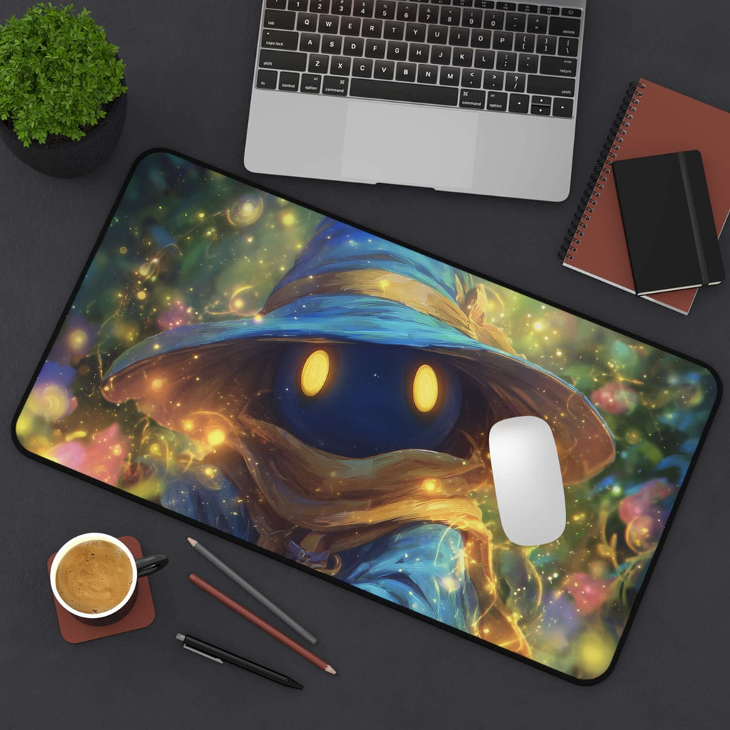 Vivi Ornitier Magic Burst Playmat | Final Fantasy Playmat | Iconic Wizard Playmat with Zones Option | 24x14 | 22x12 | 32x16 Sizes