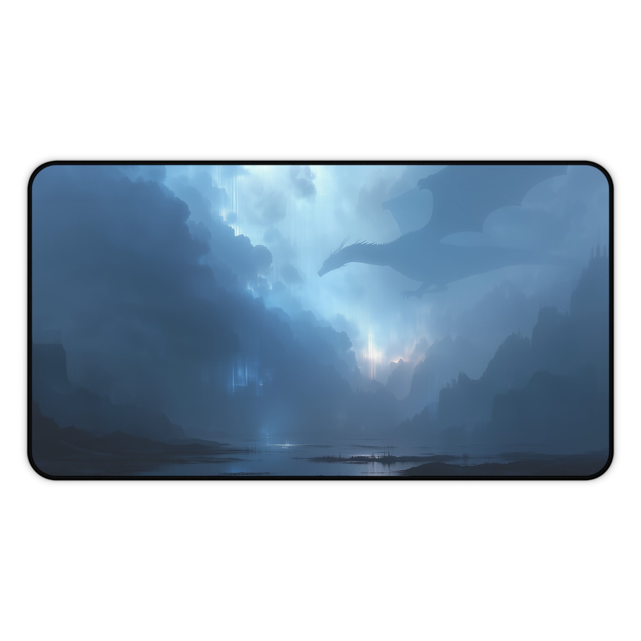 Polluted Delta Playmat | Magic the Gathering Playmat | Dragon Fetch Land MTG Playmat with Zones Option | 24x14 | 32x16