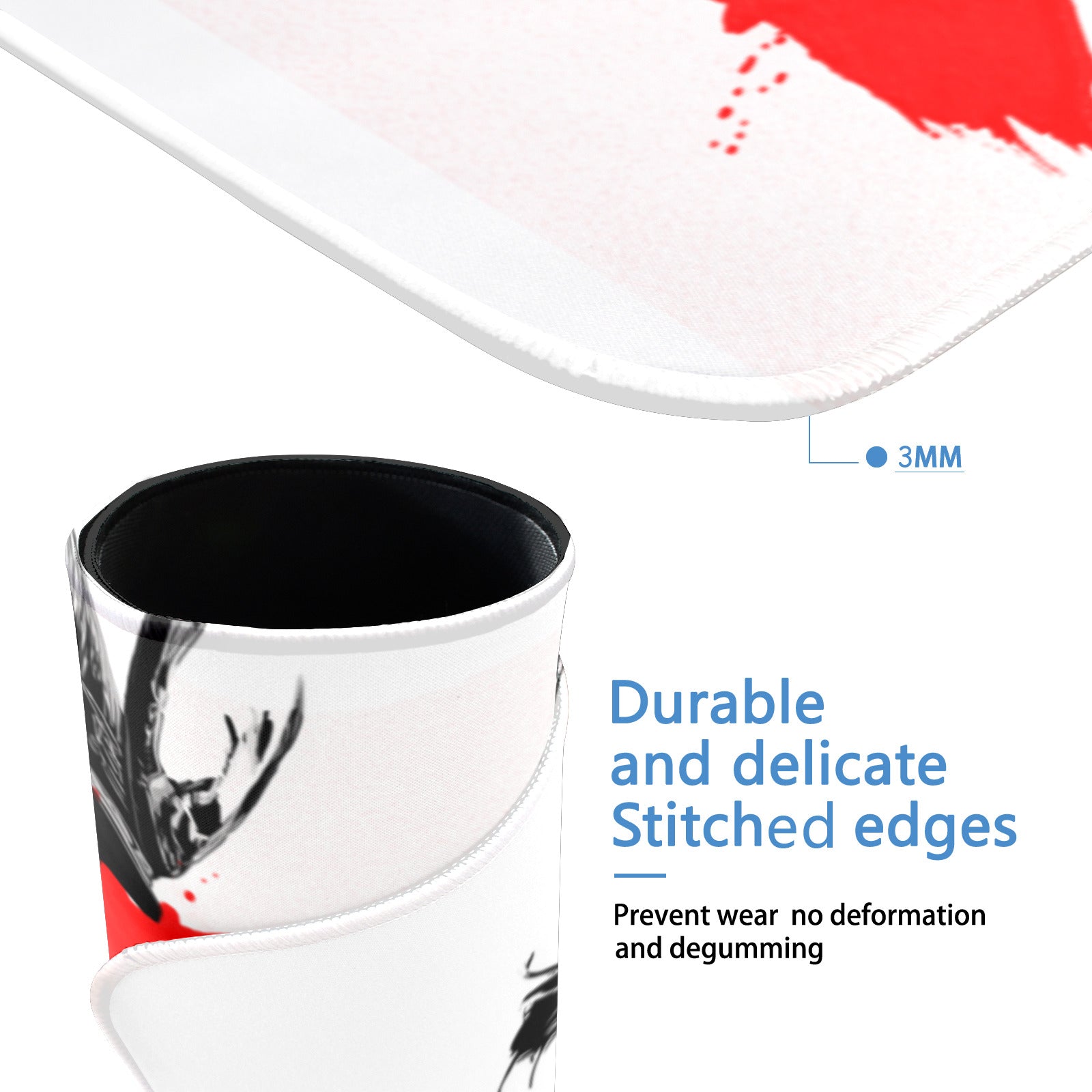 Jin Sakai Playmat (Borderless) | Profile Ghost Kanji | Magic the Gathering Playmat