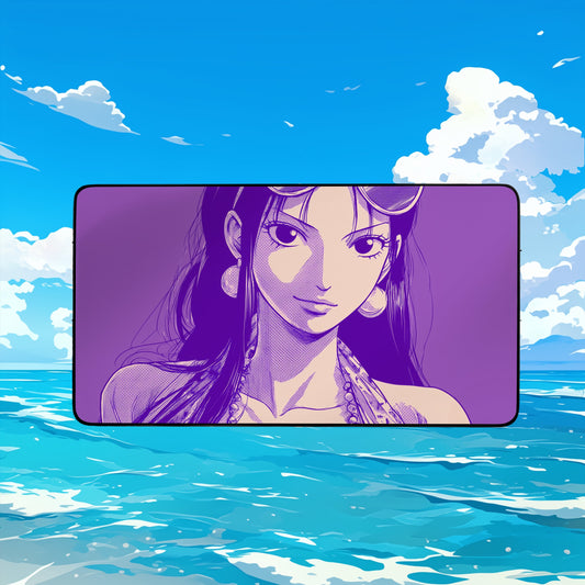 Nico Robin Anime Face Playmat | Elegant Close-Up One Piece Art