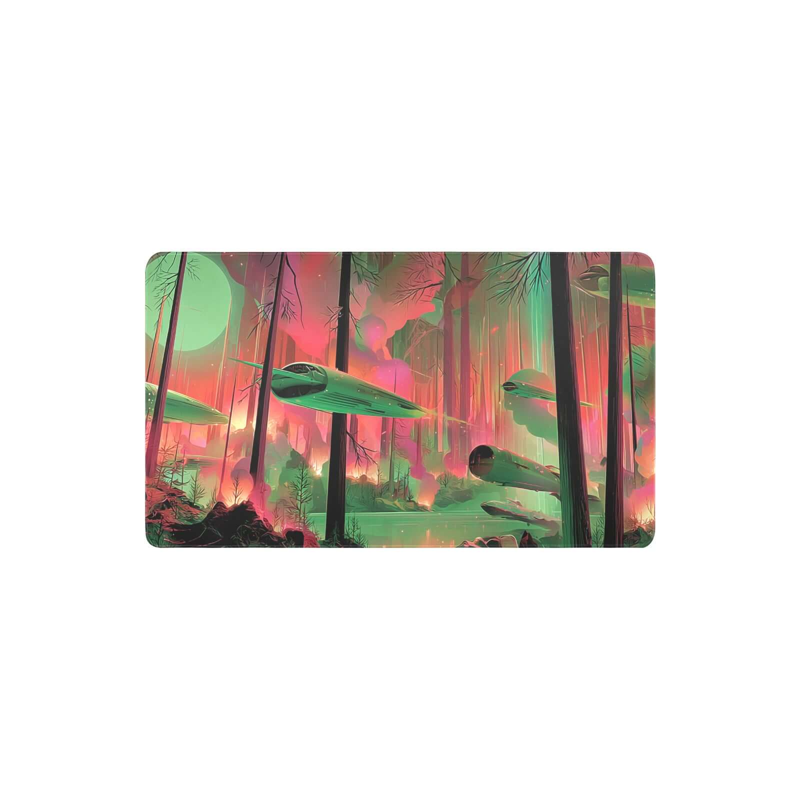 Stomping Ground Stellar Sights (Borderless) | Magic the Gathering Playmat | 24" x 14" (with Stitched Edges)