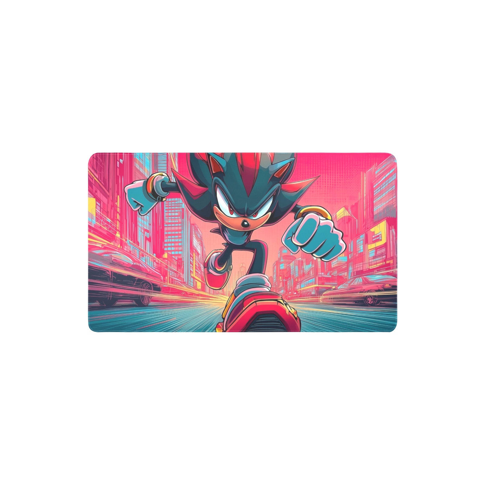 Shadow the Hedgehog Playmat (Borderless) | Magic the Gathering Playmat