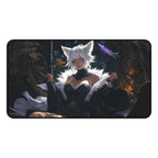 Y’shtola, Night’s Blessed Playmat | Final Fantasy Playmat | Cat Warlock Playmat with Zones Option | 24x14 | 22x12 | 32x16 Sizes