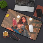 Mystical Tutor Playmat | Magic the Gathering Playmat | Sorceress Playmat with Zones Option | 24x14 | 22x12 | 32x16 Sizes
