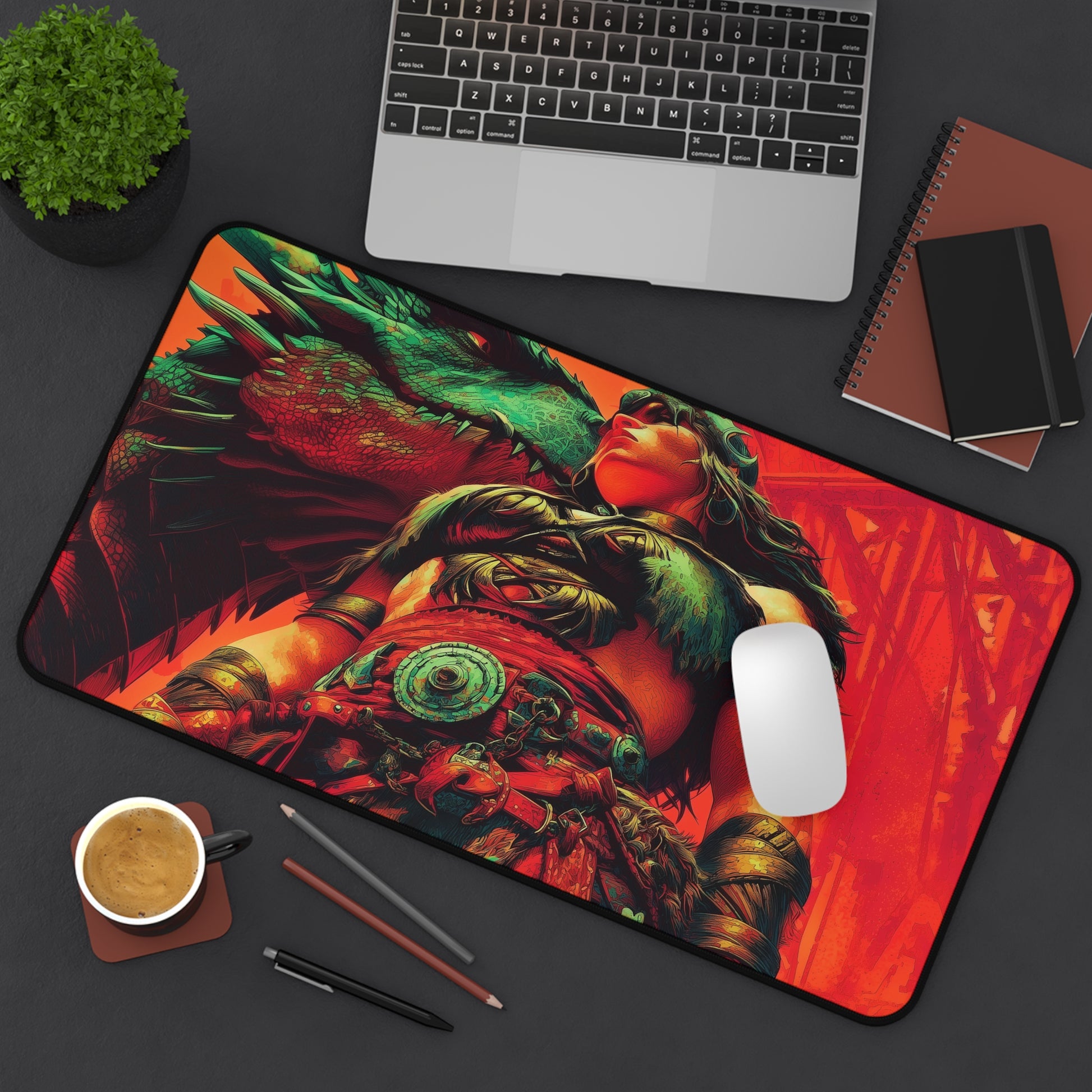 Magda, Brazen Outlaw Playmat | Magic the Gathering Playmat | Iconic Dwarf Playmat with Zones Option | 24x14 | 22x12 | 32x16 Sizes