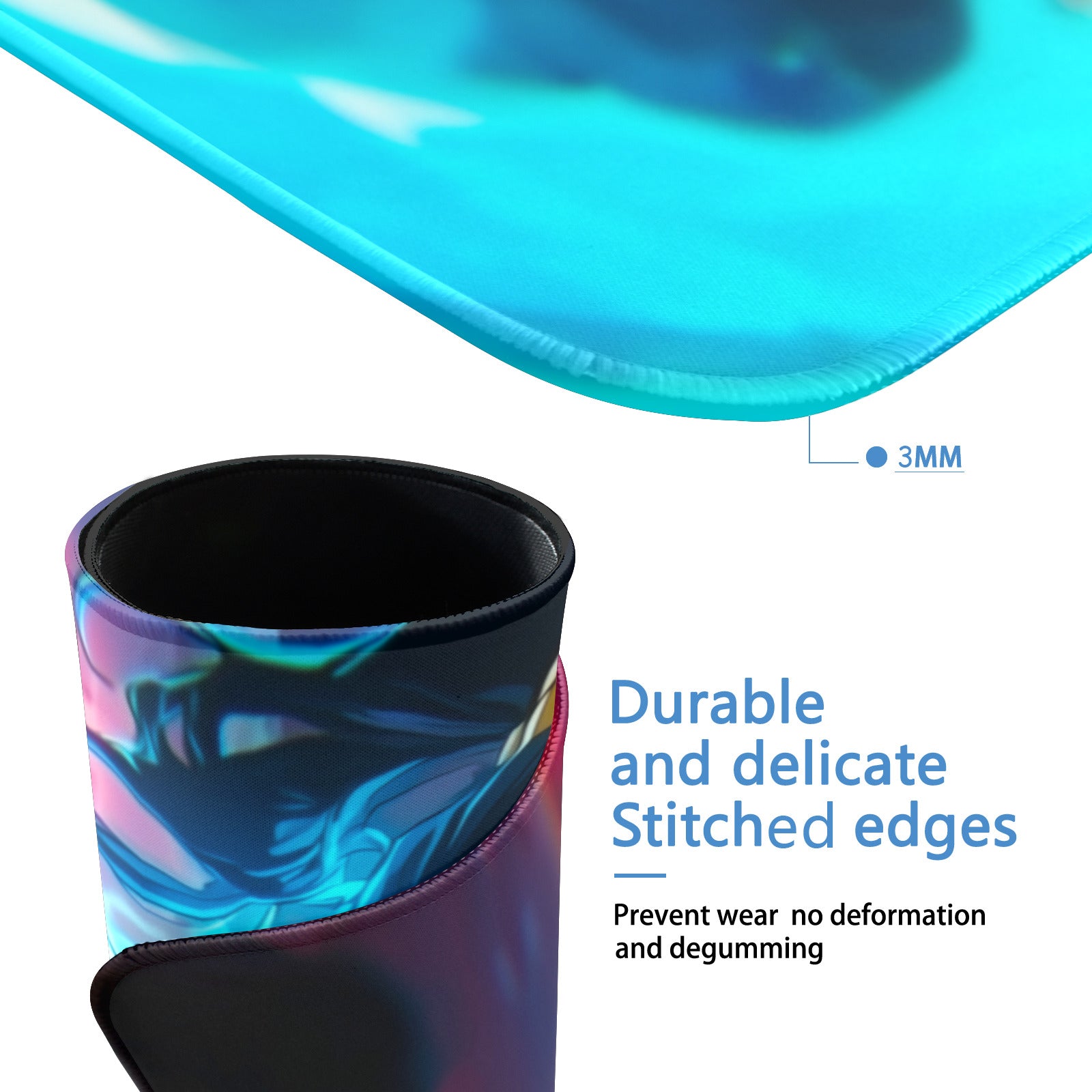 Fire Lord Azula Playmat (Borderless) | Blue Flame | Magic the Gathering Playmat