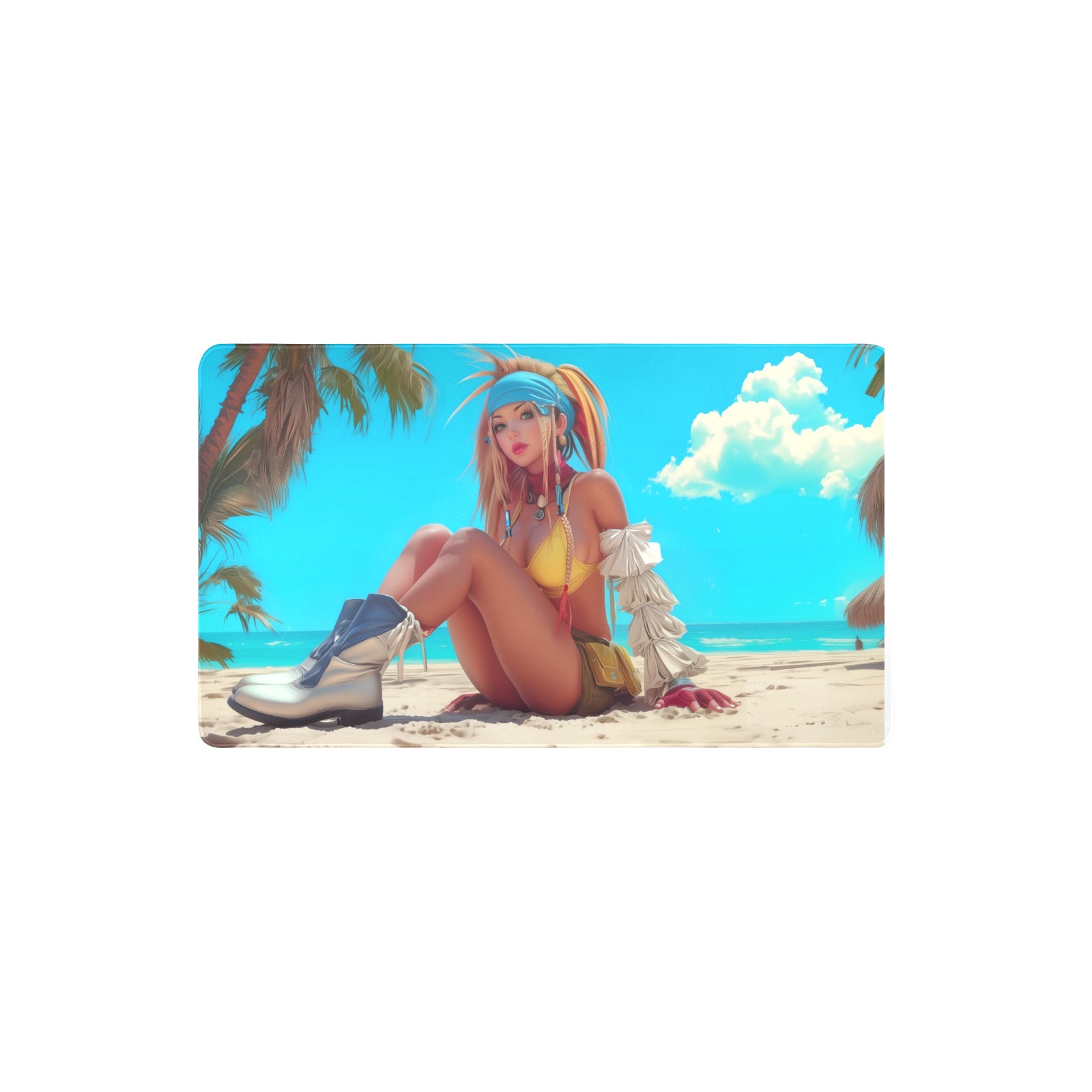 Rikku Beach Vibes Playmat (Borderless) | Final Fantasy Playmat