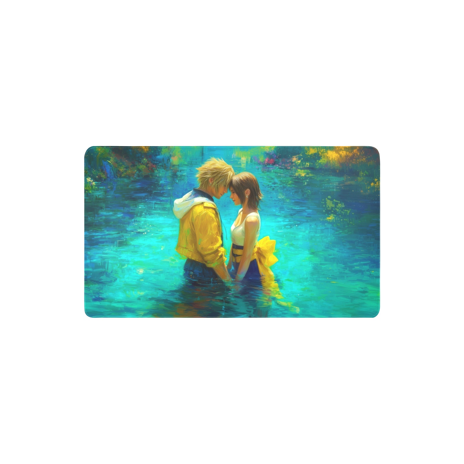 Tidus and Yuna Playmat (Borderless) | Final Fantasy Playmat