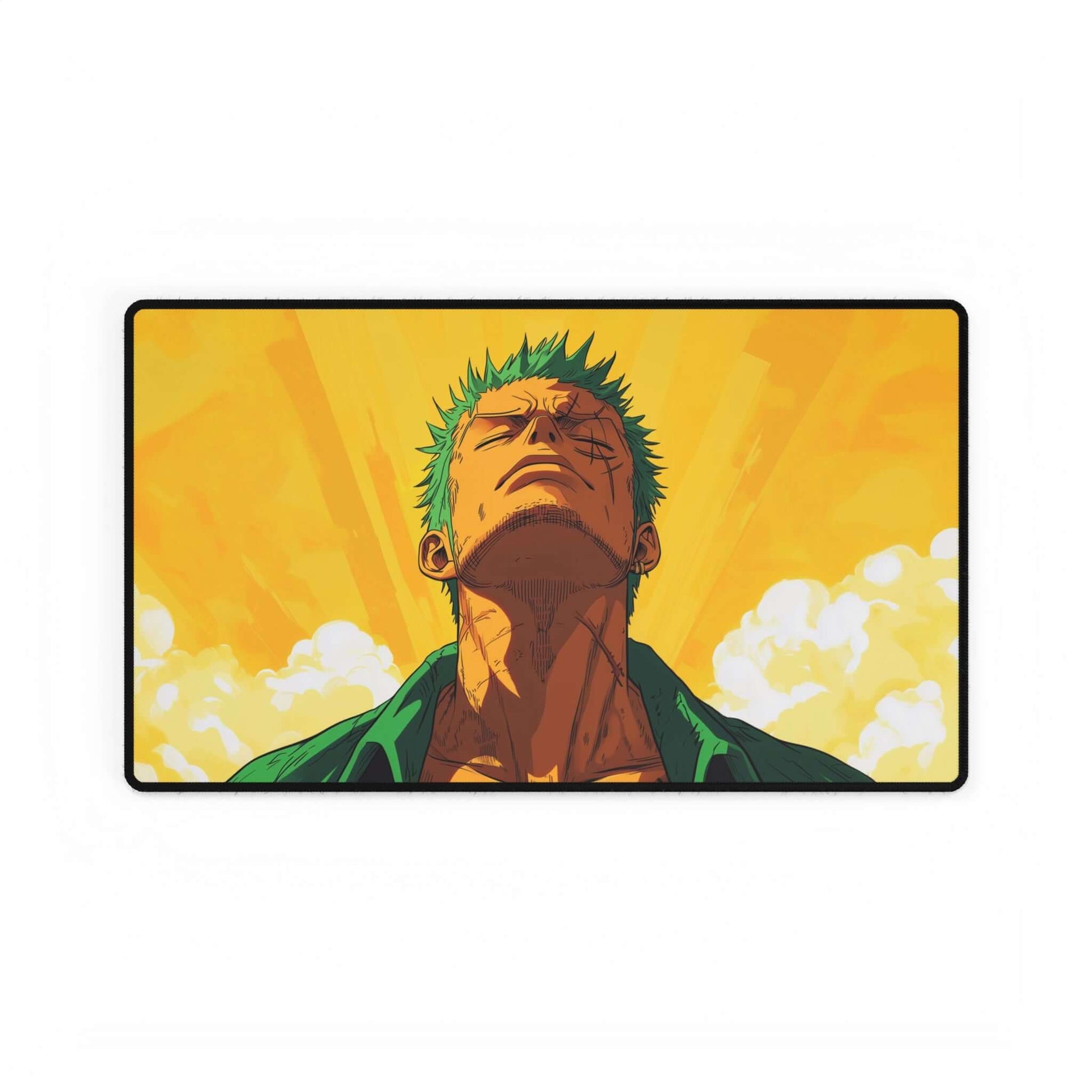 Calm Zoro Playmat | One Piece Playmat | Straw Hat Crew Playmat with Zones Option | 24x14 | 22x12 | 32x16 Sizes