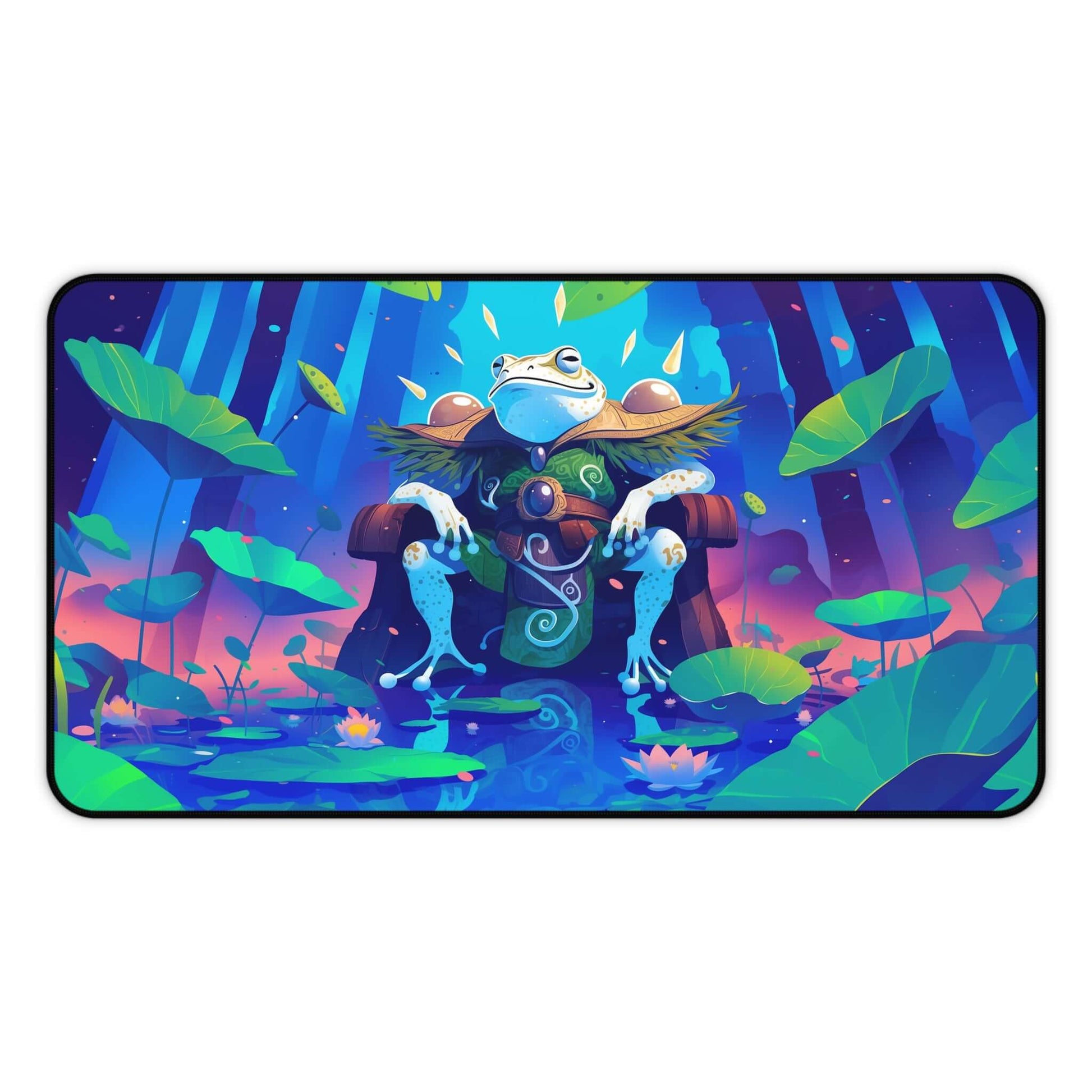 Glarb, Calamity’s Augur Playmat | Magic the Gathering Playmat | Frog King Playmat with Zones Option | 24x14 | 22x12 | 32x16 Sizes