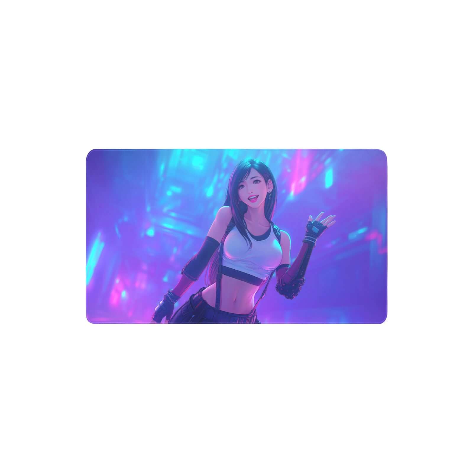 Tifa Lockhart Playmat (Borderless) | Final Fantasy Playmat | 24" x 14" (with Stitched Edges)