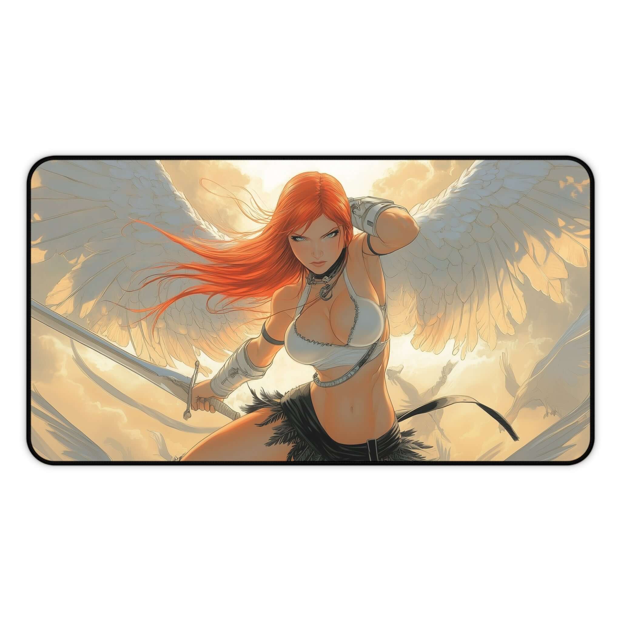 Kaalia of the Vast Playmat | Magic the Gathering Playmat | Redhead Angel Playmat with Zones Option | 24x14 | 22x12 | 32x16 Sizes