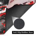 Anti-slip rubber base of the Raphael TMNT borderless playmat for stability during gameplay.