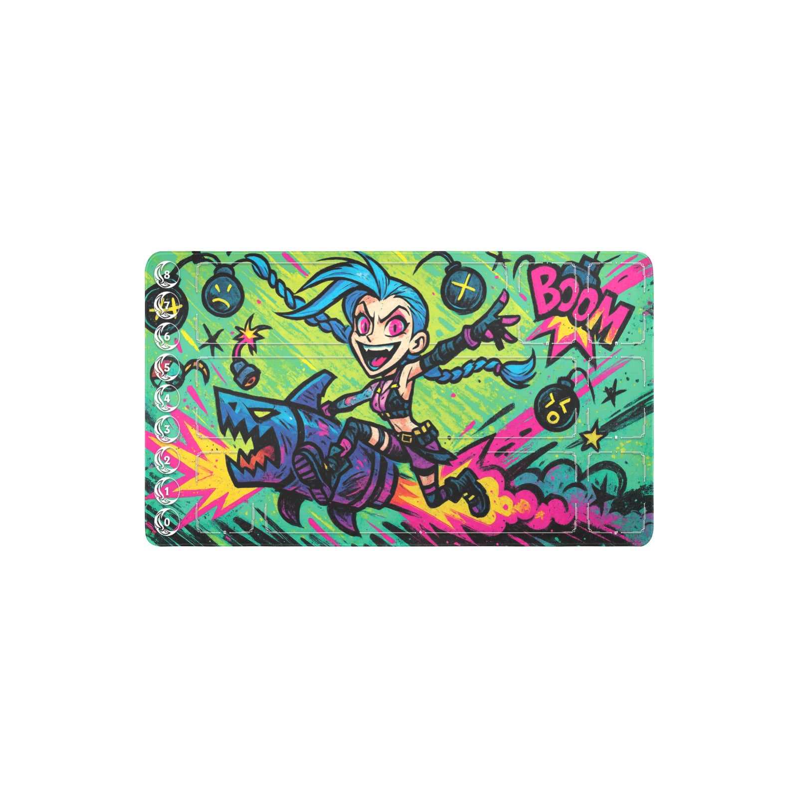 Jinx Playmat (Borderless) | Riftbound League of Legends Playmat