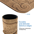 Ancient Stone Dinosaur Playmat (Borderless) | Carved Temple Mat