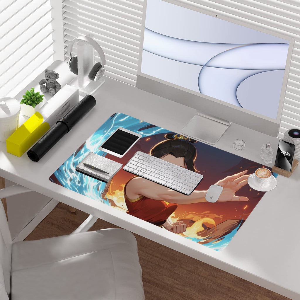 Fire Lord Azusa Playmat (Borderless) | Fiery Magic the Gathering Playmat