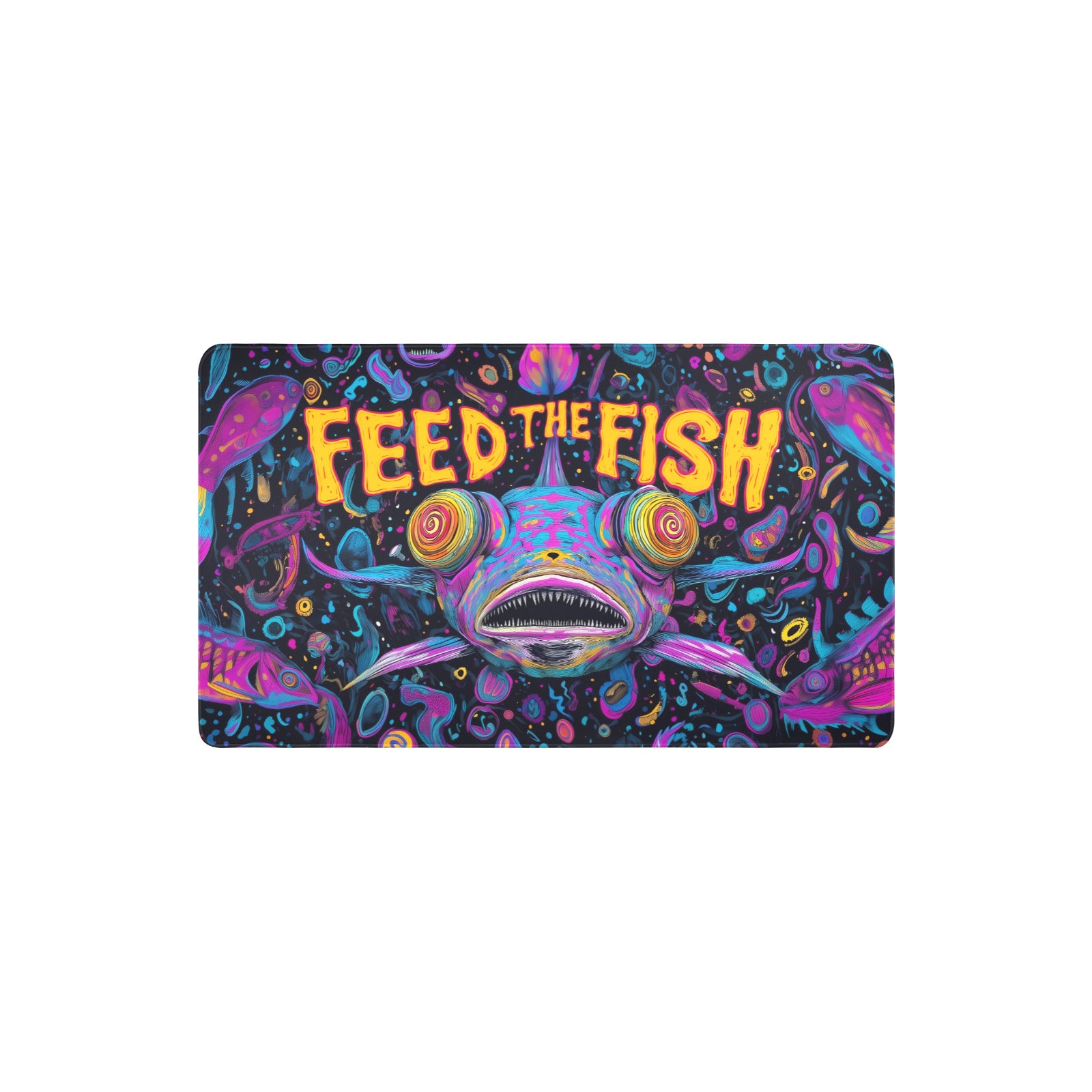 Feed the Fish Borderless Playmat