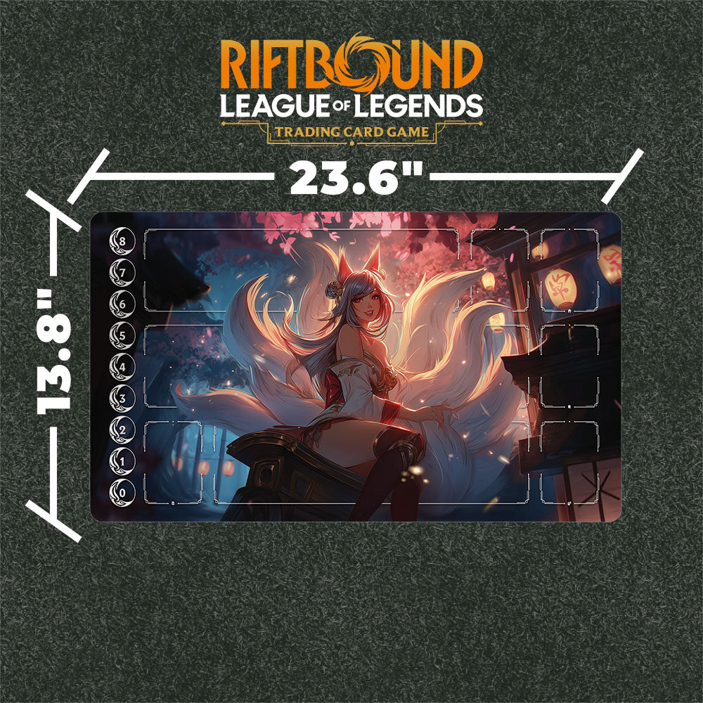 Ahri Playmat (Borderless) | Riftbound League of Legends Playmat
