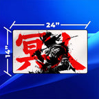 Ghost Samurai Kanji Playmat | Red Ink Mat