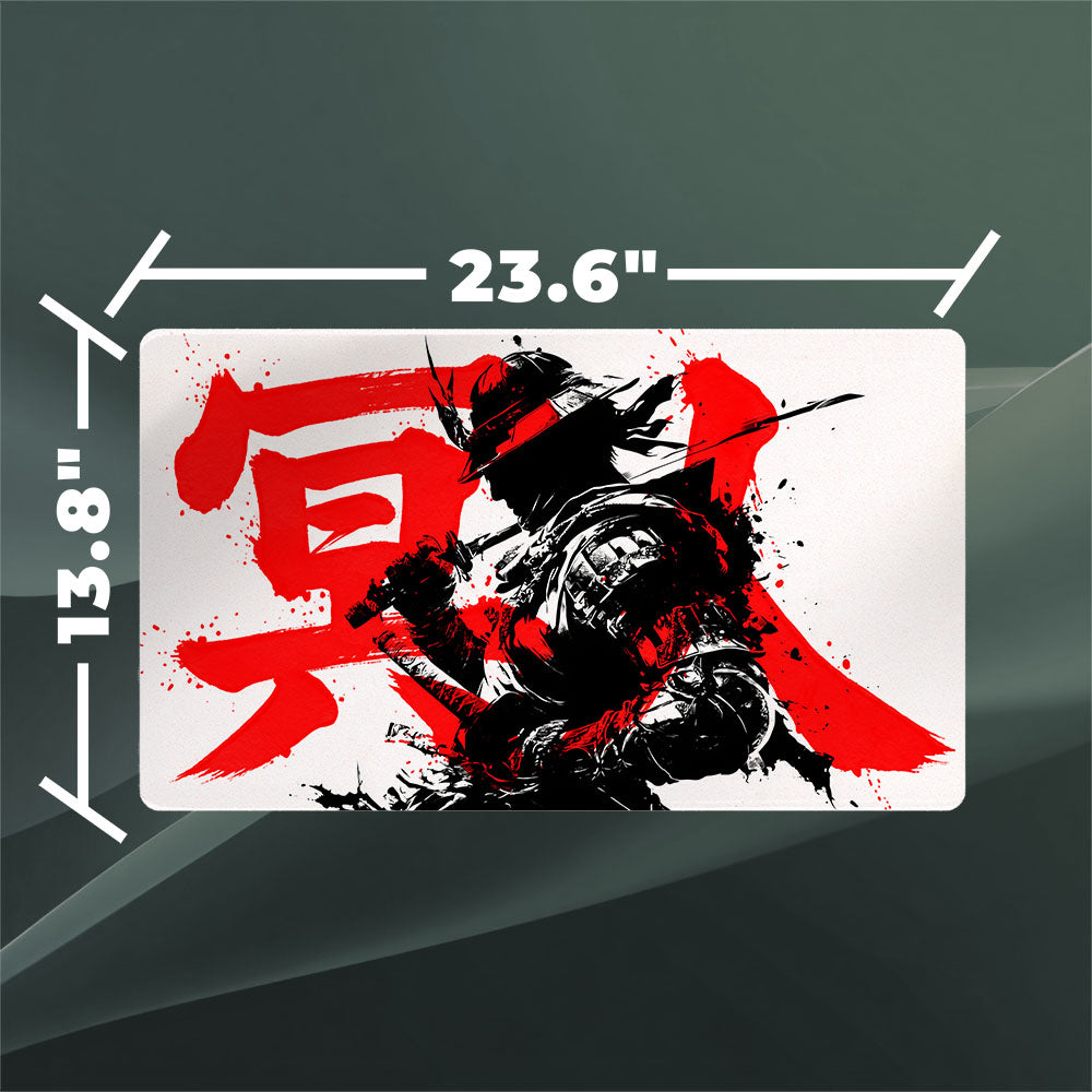 Jin Sakai Playmat (Borderless) | Samurai Ghost Kanji | Magic the Gathering Playmat