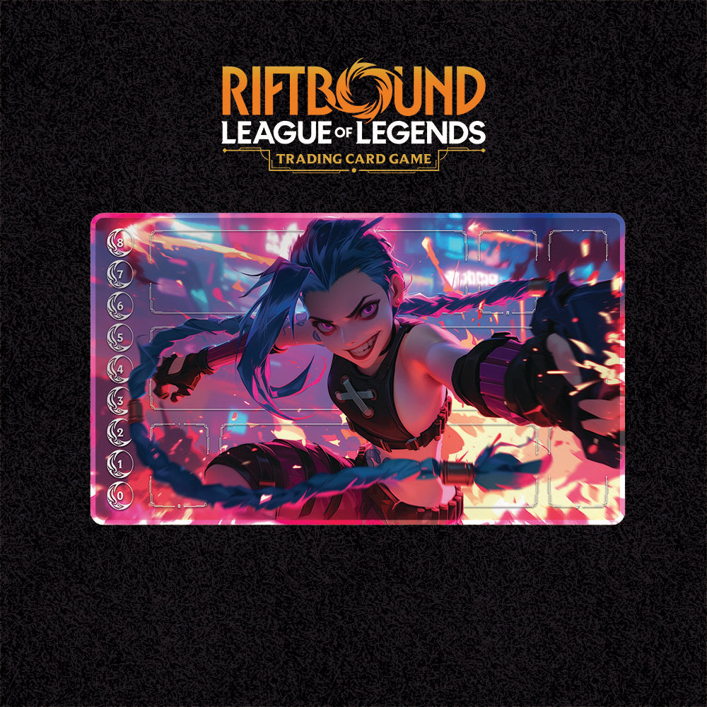 Jinx Playmat (Borderless) | Action Playmat | Riftbound League of Legends Playmat