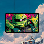 Green Frontline Mecha Playmat | Military Mech Mat