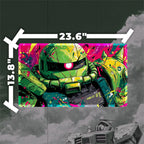 Green Frontline Mecha Playmat (Borderless) | Military Mech Mat