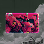 Crimson Mecha Commander Playmat (Borderless) | Anime Mech Mat