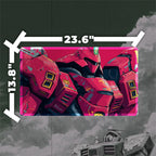 Crimson Mecha Commander Playmat (Borderless) | Anime Mech Mat