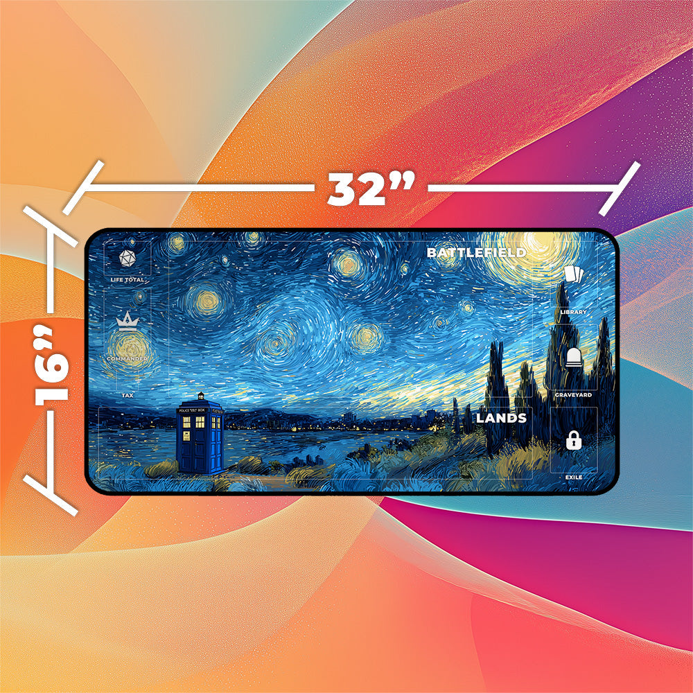 Blue Box Starry Sky Playmat | Sci-Fi Night Mat