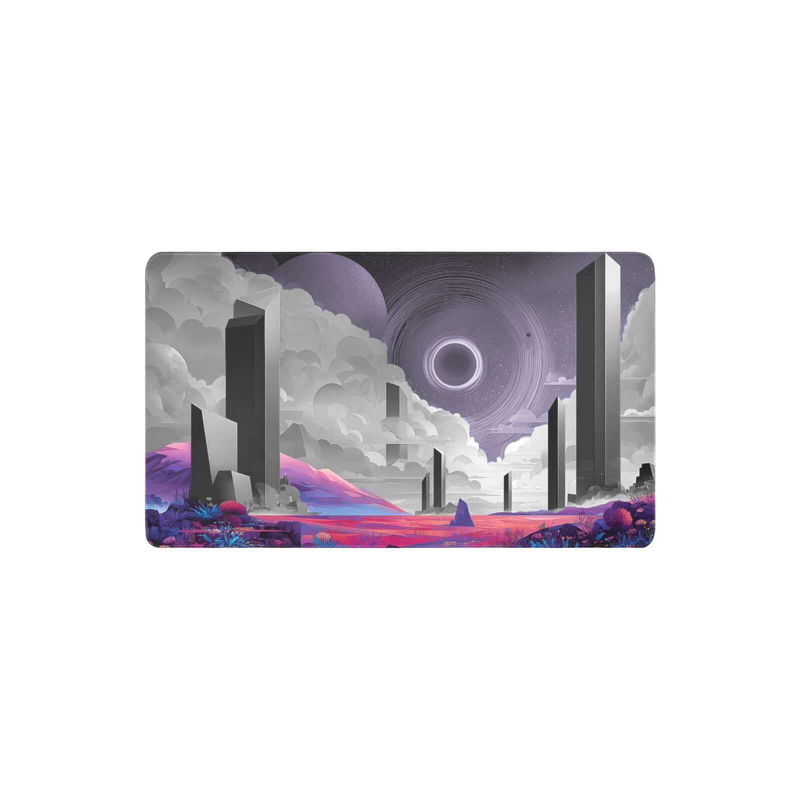 Godless Shrine Stellar Sights (Borderless) | Magic the Gathering Playmat | 24" x 14" (with Stitched Edges)