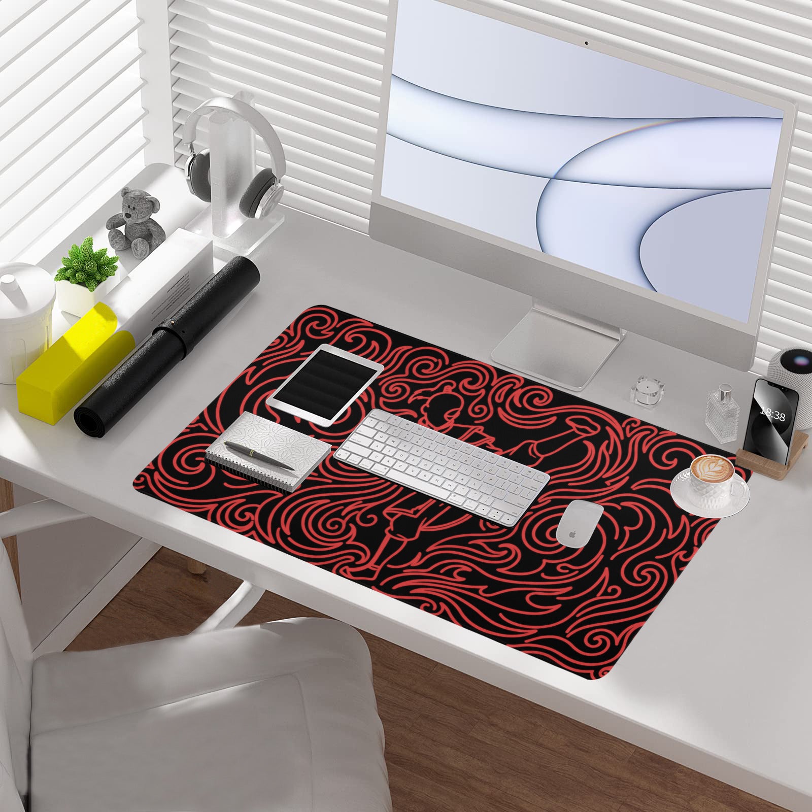 Neon Zuko Playmat (Borderless) | Magic the Gathering Playmat