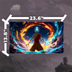 Elemental Swirl Master Playmat (Borderless) | Four Powers Fantasy Mat