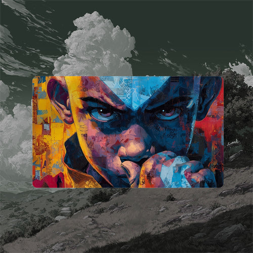Aang Playmat Close Up (Borderless) | Magic the Gathering Playmat