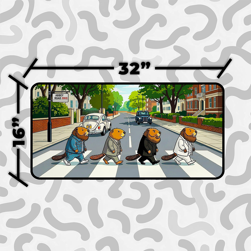Beaver Road Crossing Playmat | Funny Parody TCG Mat